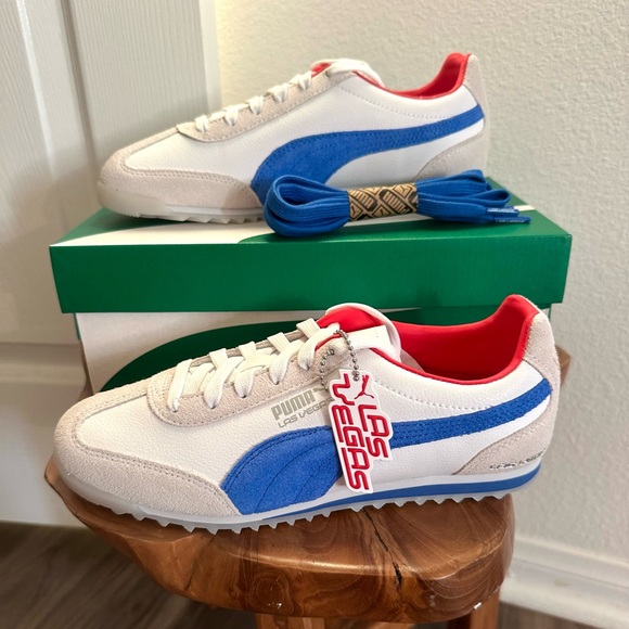Puma Arizona Club Flagship Women 7.5 Vegas Limited Edition NEW Red White Blue - Picture 1 of 7
